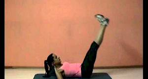 Vježba za donji trbušni mišić (s trakom)