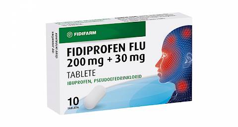 Fidiprofen flu 200 mg + 30 mg tablete