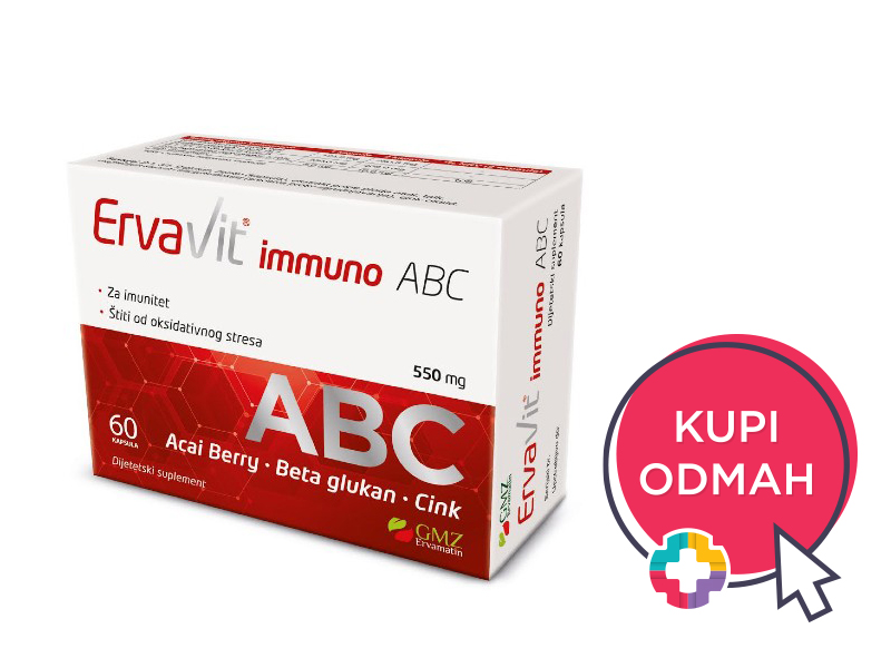 Beta Glukan Immuno ABC 550 mg, 60 kapsula 2+1 GRATIS