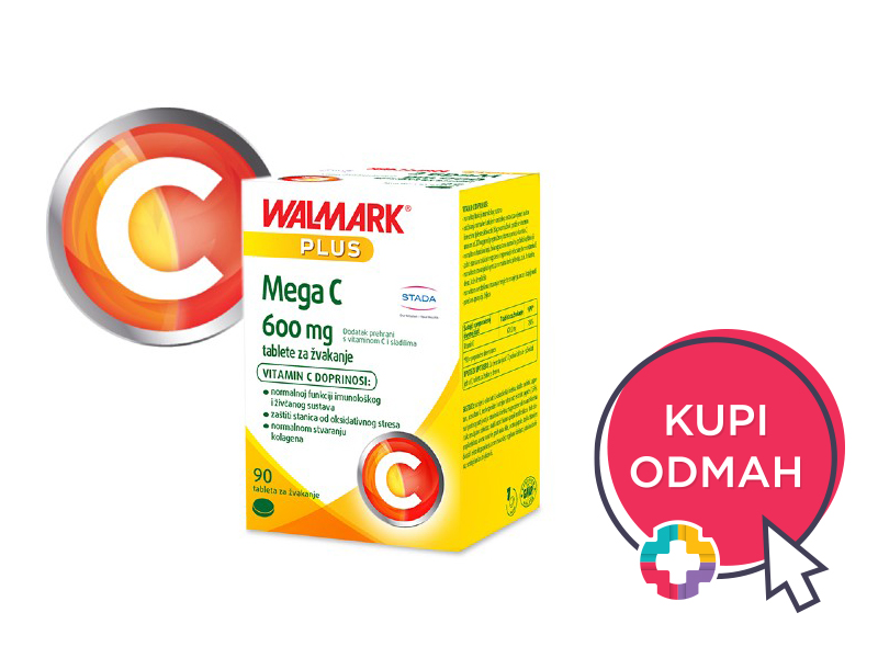 Walmark Mega C 600 mg, 60 tableta
