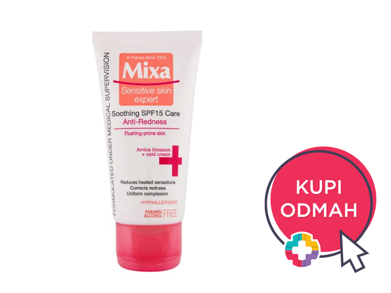 Mixa umirujuća CC krema protiv crvenila SPF 15