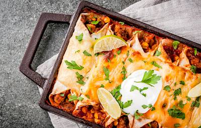 Zapečene tortilje s piletinom