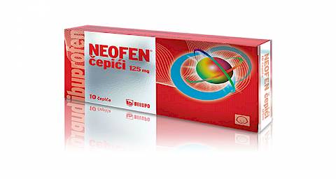 Neofen čepići 125 mg