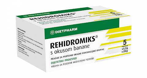 Rehidromiks banana prašak