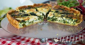 Quiche sa špinatom i šunkom