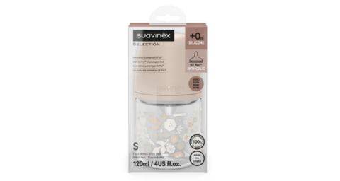 Suavinex Premium SX Pro staklena bočica 120 ml 0+ protiv kolika – roza