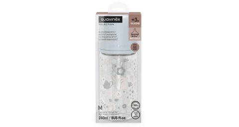 Suavinex Premium SX Pro staklena bočica 240 ml 3+ protiv kolika – plava