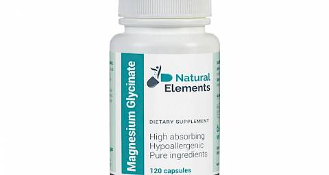 Magnezijev Bisglicinate Natural Elements, 120 kapsula